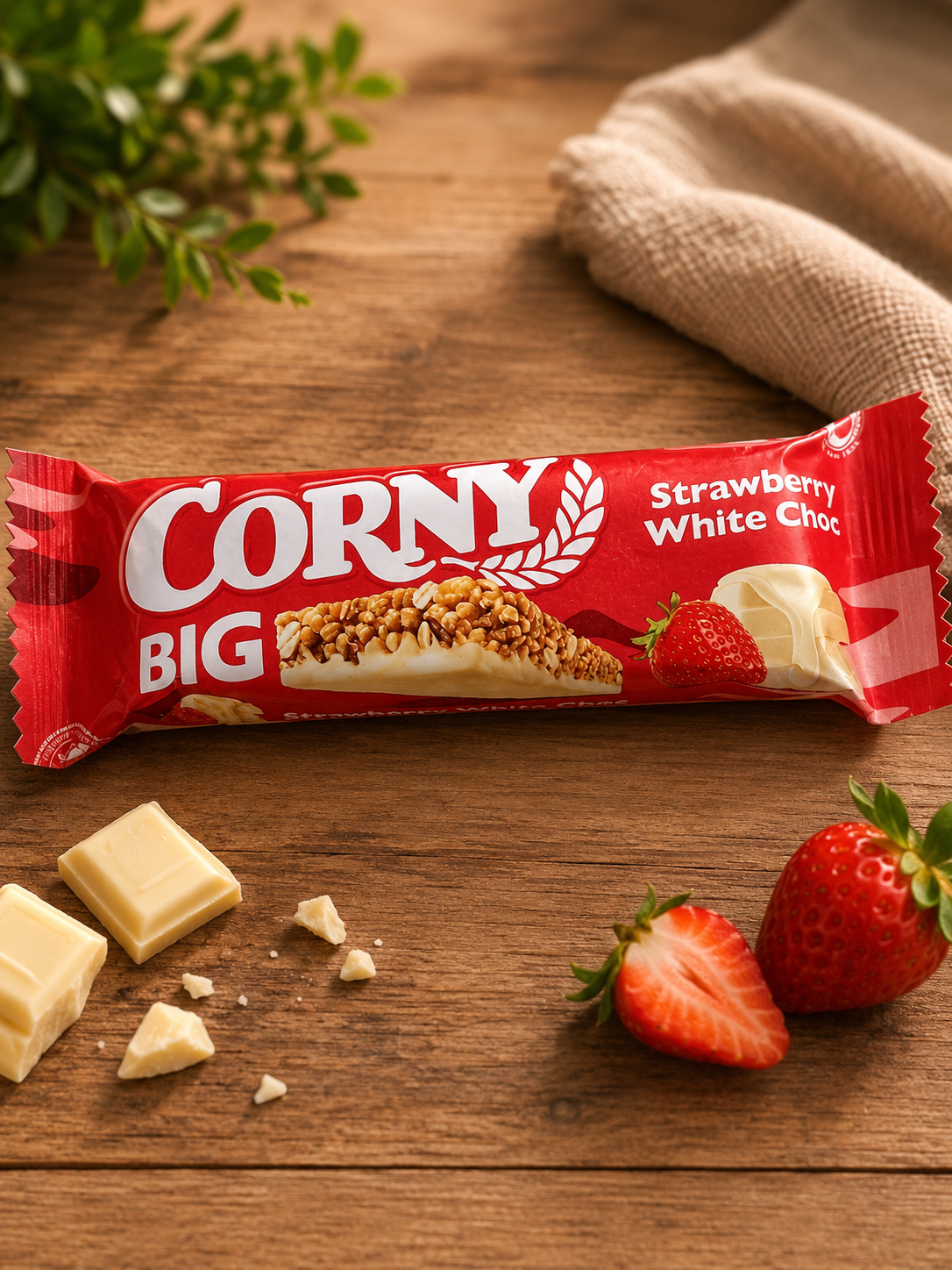 CORNY Strawberry White Choc 40 g Deutschland