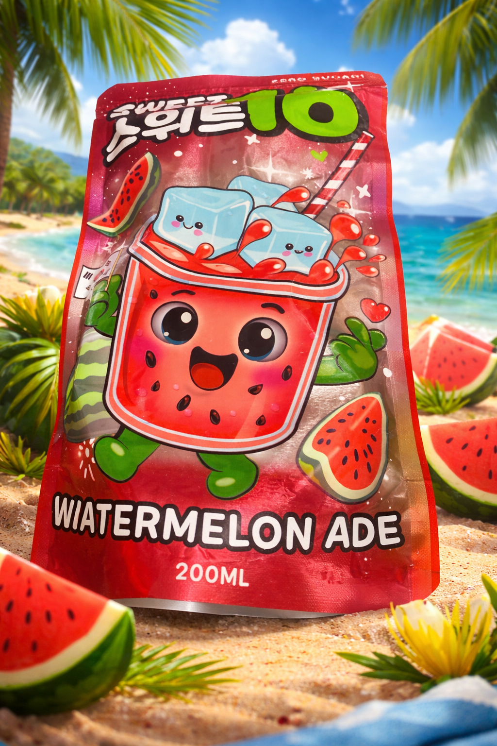 Watermelon Ade ist ein fruchtiges Erfrischungsgetränk 200 ml