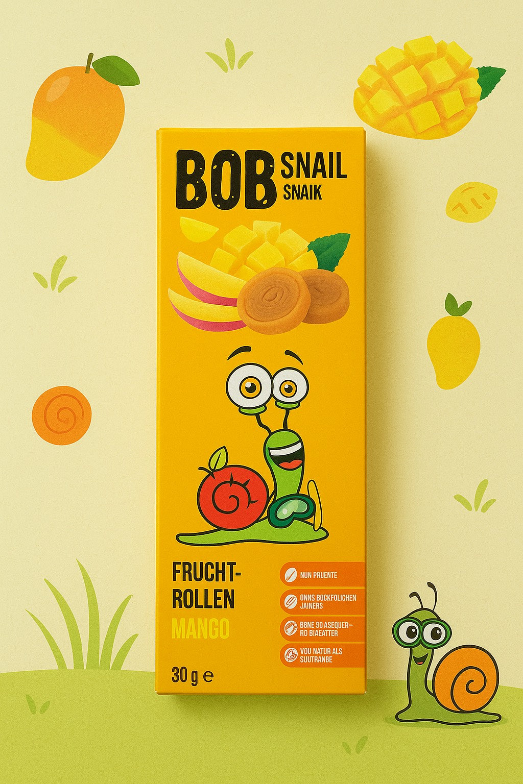 Mango-Snack ohne Zuckerzusatz 30g BOB SNAIL Polen