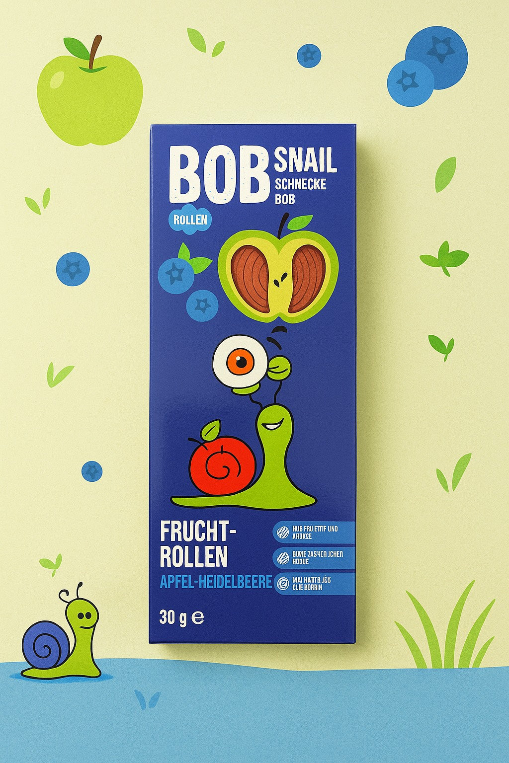 Apfel und Heidelbeere, 30g Bob Snail  polen