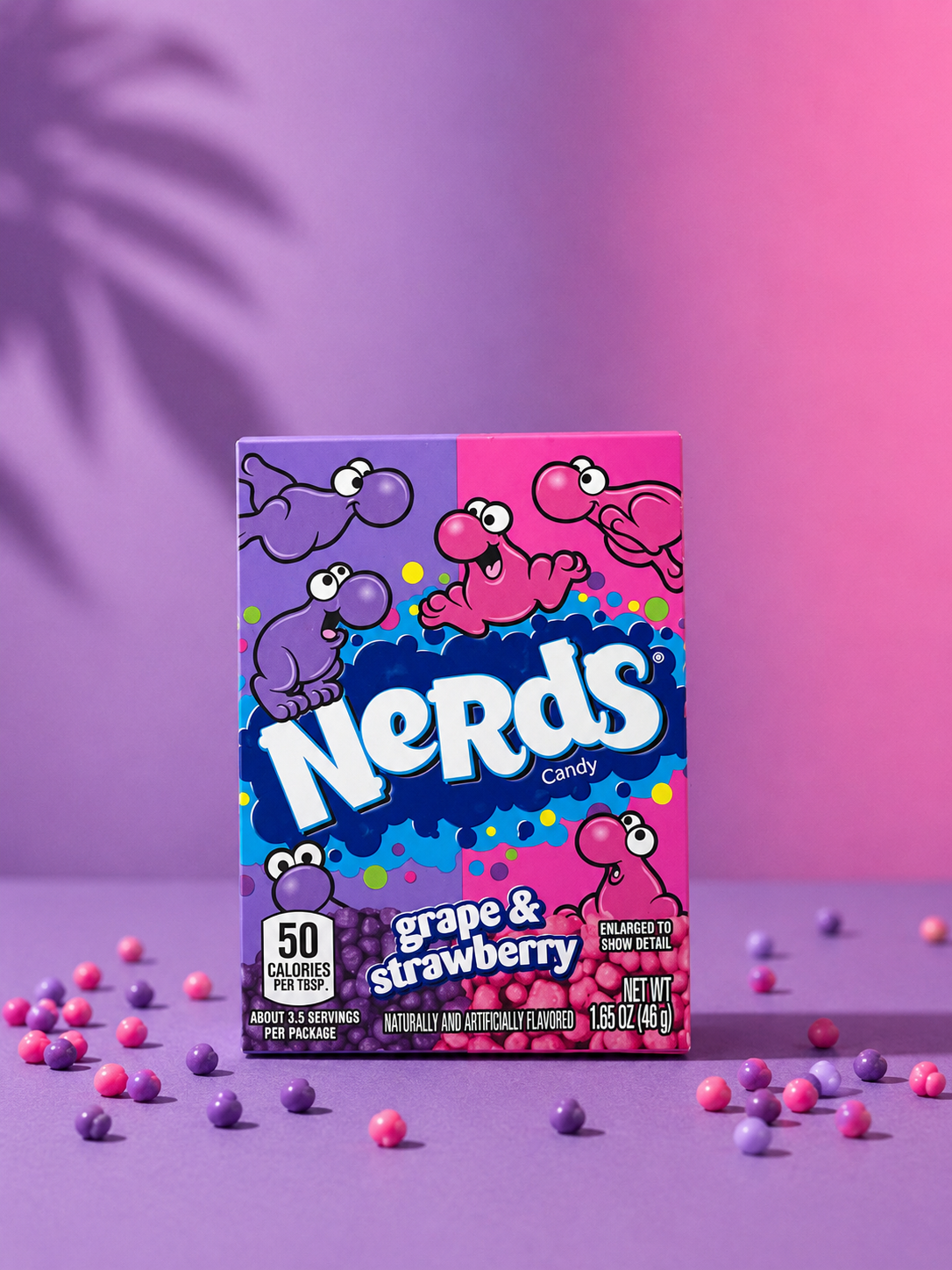 Nerds Grape &amp; Strawberry Candy – 46 g Herkunft Chicago