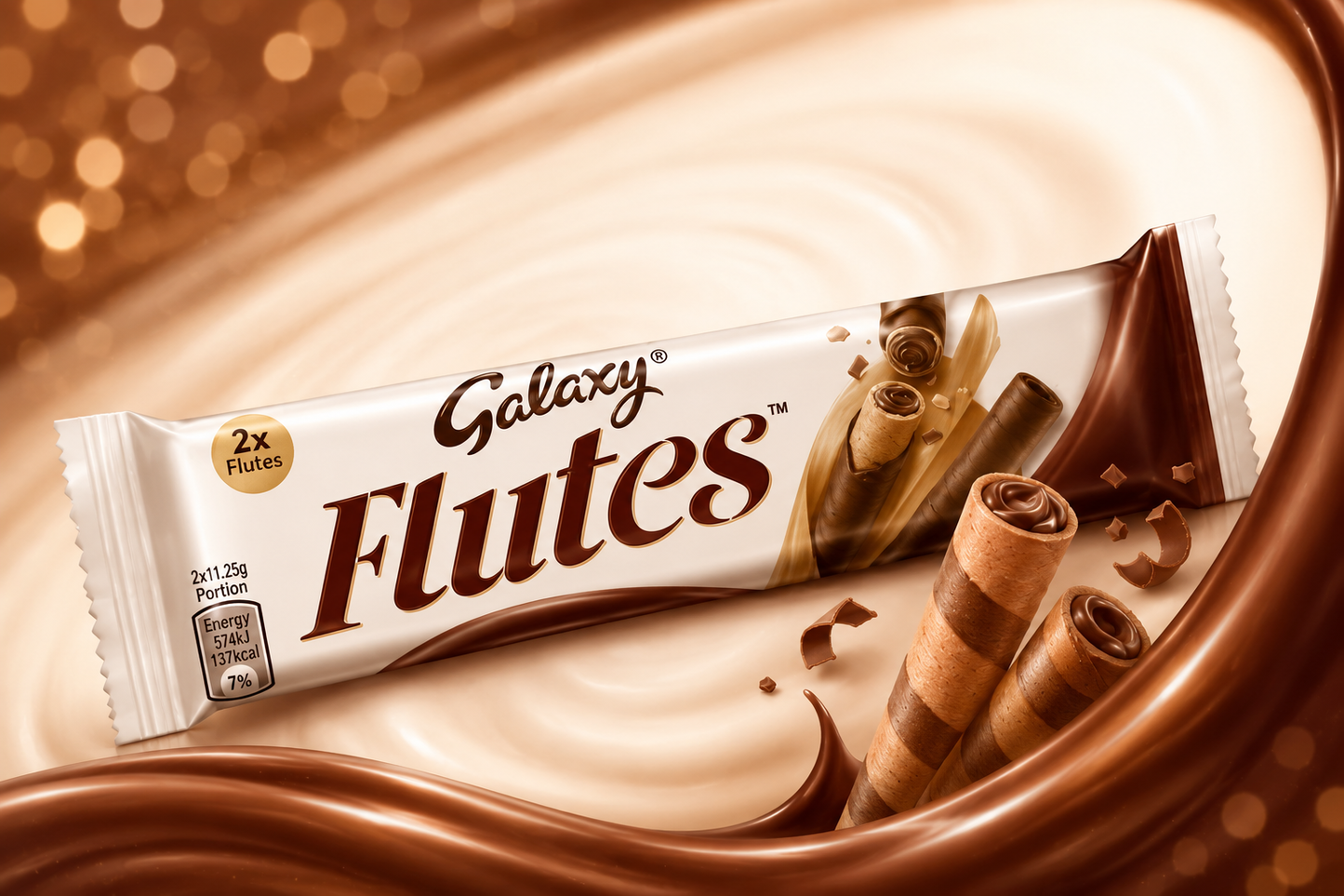Galaxy Flutes Wafer Rolls 22,5g Ägypten