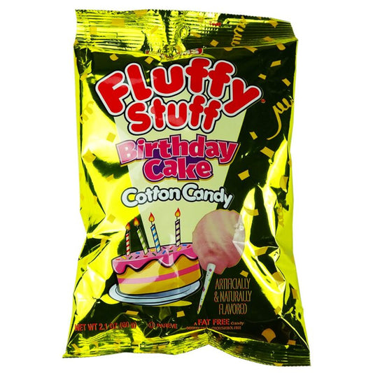Fluffy Stuff Birthday Cake Cotton Candy 60 g USA
