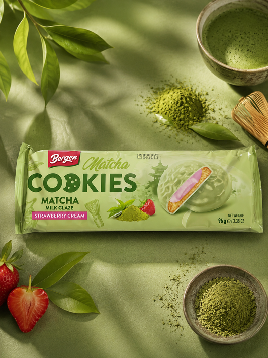 Bergen Cookies Matcha Milk Strawberry 96 g