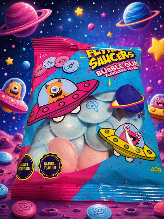 Flying Saucers Bubble Gum 40 g  Niederlande