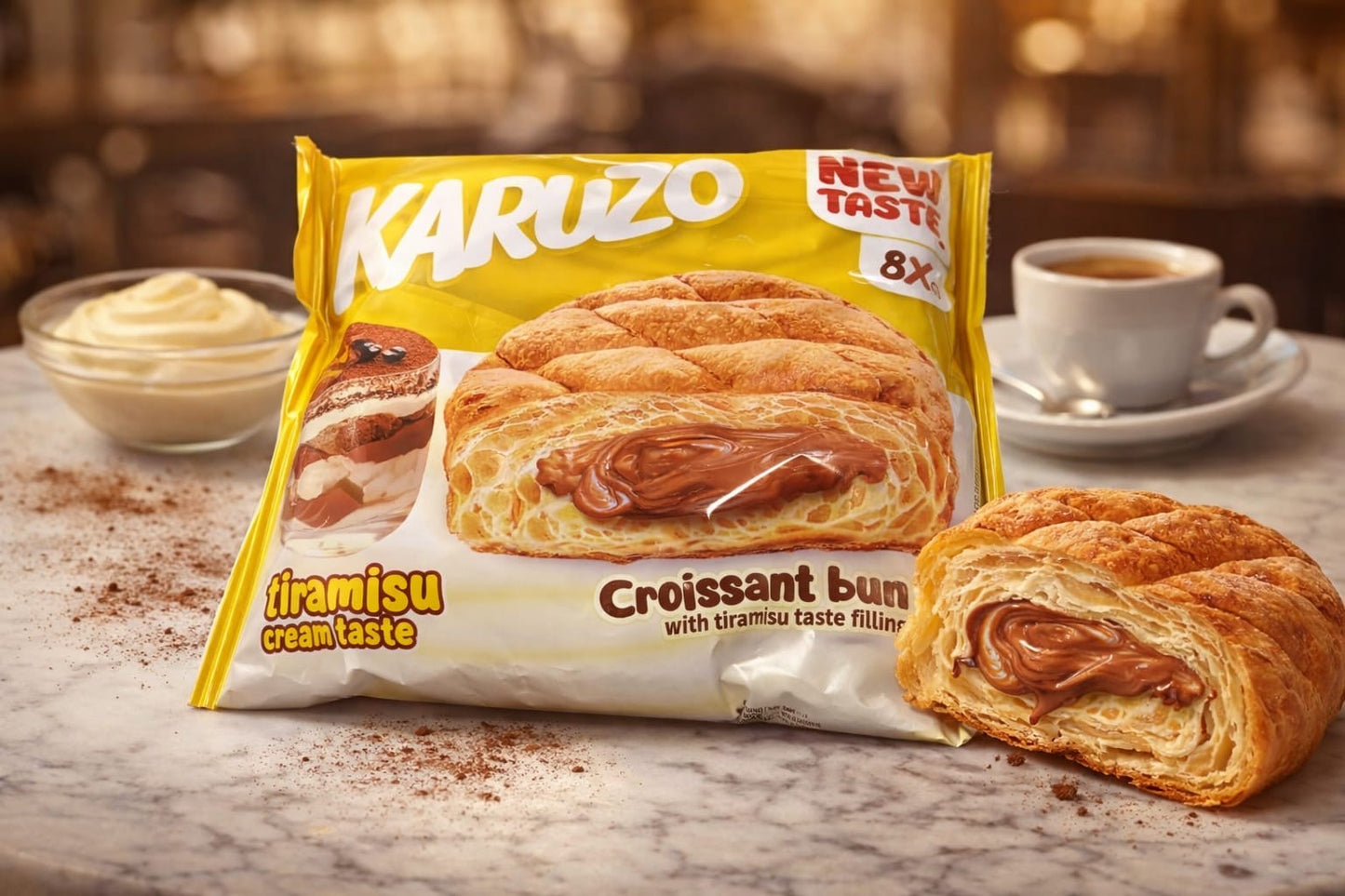 Karuzo Croissant Bun „Tiramisu 82 g
