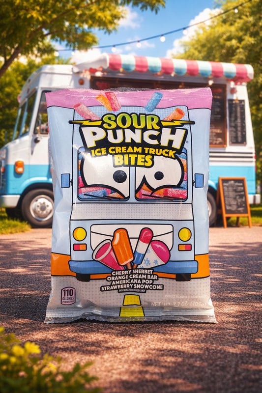 Sour Punch Ice Cream Trucks Bites 105 g – Saures Fruchtgummi mit intensivem Fruchtgeschmack