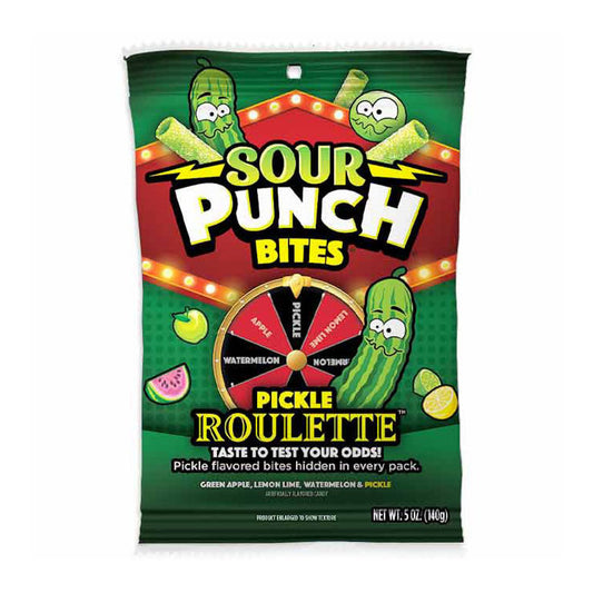 Sour Punch Bites - Pickle Roulette 140 g USA / Vereinigte Staaten von Amerika