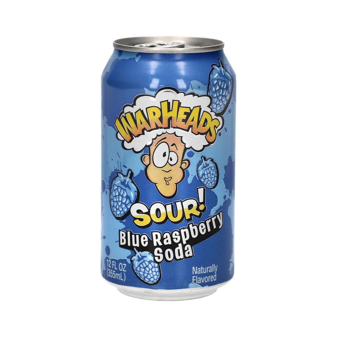 Warheads Sour! Blue Raspberry Soda 330ml