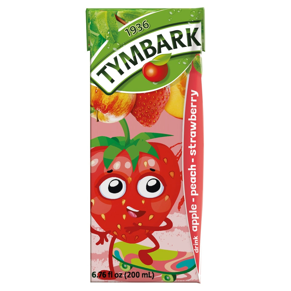 Tymbark Apple Peach Strawberry Drink 200Ml Polen