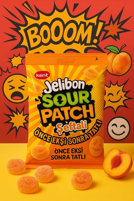 Sour Patch Jelibon - Peach 160 g Türkei