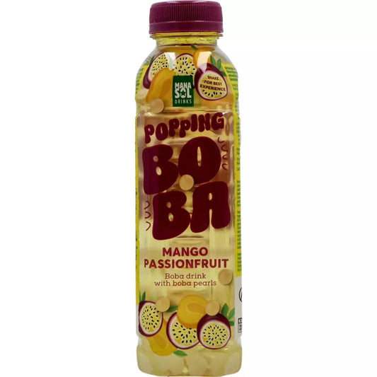 Mana Sol Popping Boba Drink Mango Passionfruit